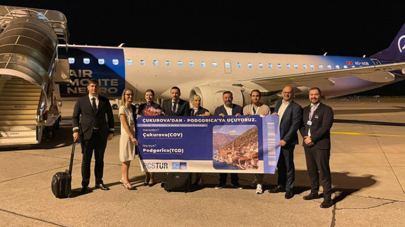 Çukurova Havalimanı’ndan Karadağ’a Direkt Charter Seferleri Başladı
