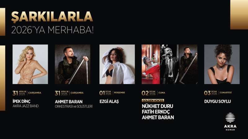 Akra Hotels’te Unutulmaz Yılbaşı Heyecanı Başlıyor